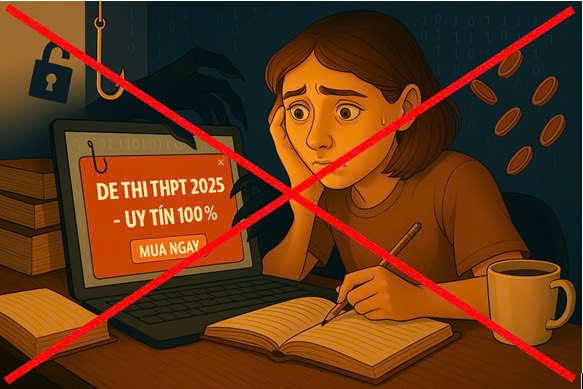 Phụ huynh và học sinh cần cảnh giác, tỉnh táo trước những “cái bẫy” giăng sẵn trong mùa thi. Ảnh: Công an tỉnh Đắk Lắk 1.jpg