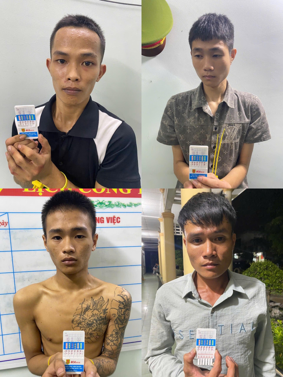 Các đối tượng tại cơ quan Công an (từ trái sang, từ trên xuống): Võ Văn Đức, Đinh Lê Thành Duy, Nguyễn Hoàng Duy, Tô Quốc Cầu. Ảnh: ĐVCC combined-4-images.jpg