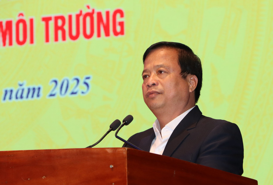 Phó Chủ tịch Thường trực UBND tỉnh Nguyễn Tuấn Thanh phát biểu chỉ đạo tại hội nghị. Ảnh: Trọng Lợi