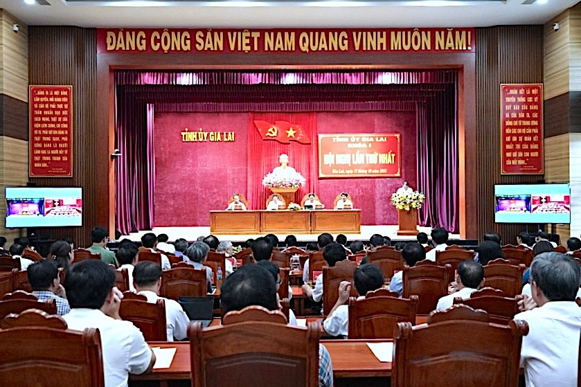 Hội nghị Ban Chấp hành Đảng bộ Gia Lai lần thứ I, nhiệm kỳ 2025-2030. Ảnh: N.H hoi-nghi-tinh-uy-gia-lai-lan-thu-nhat-nhiem-ky-2025-2030-dien-ra-vao-ngay-17-10.jpg