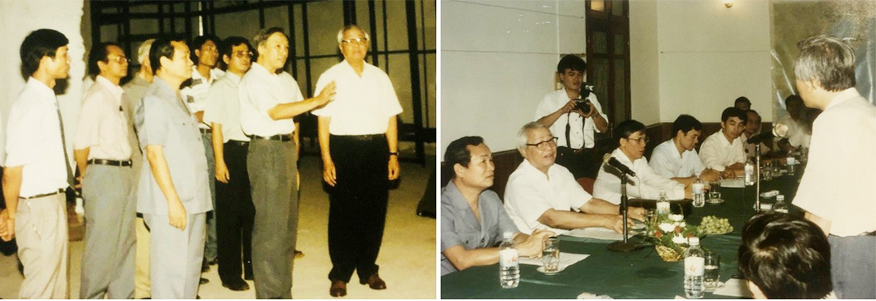 Thủ tướng Võ Văn Kiệt thăm Bảo tàng Dân tộc học Việt Nam năm 1997. Ảnh: BTDTHVN Thủ tướng Võ Văn Kiệt thăm Bảo tàng Dân tộc học Việt Nam năm 1997. Ảnh: BTDTHVN