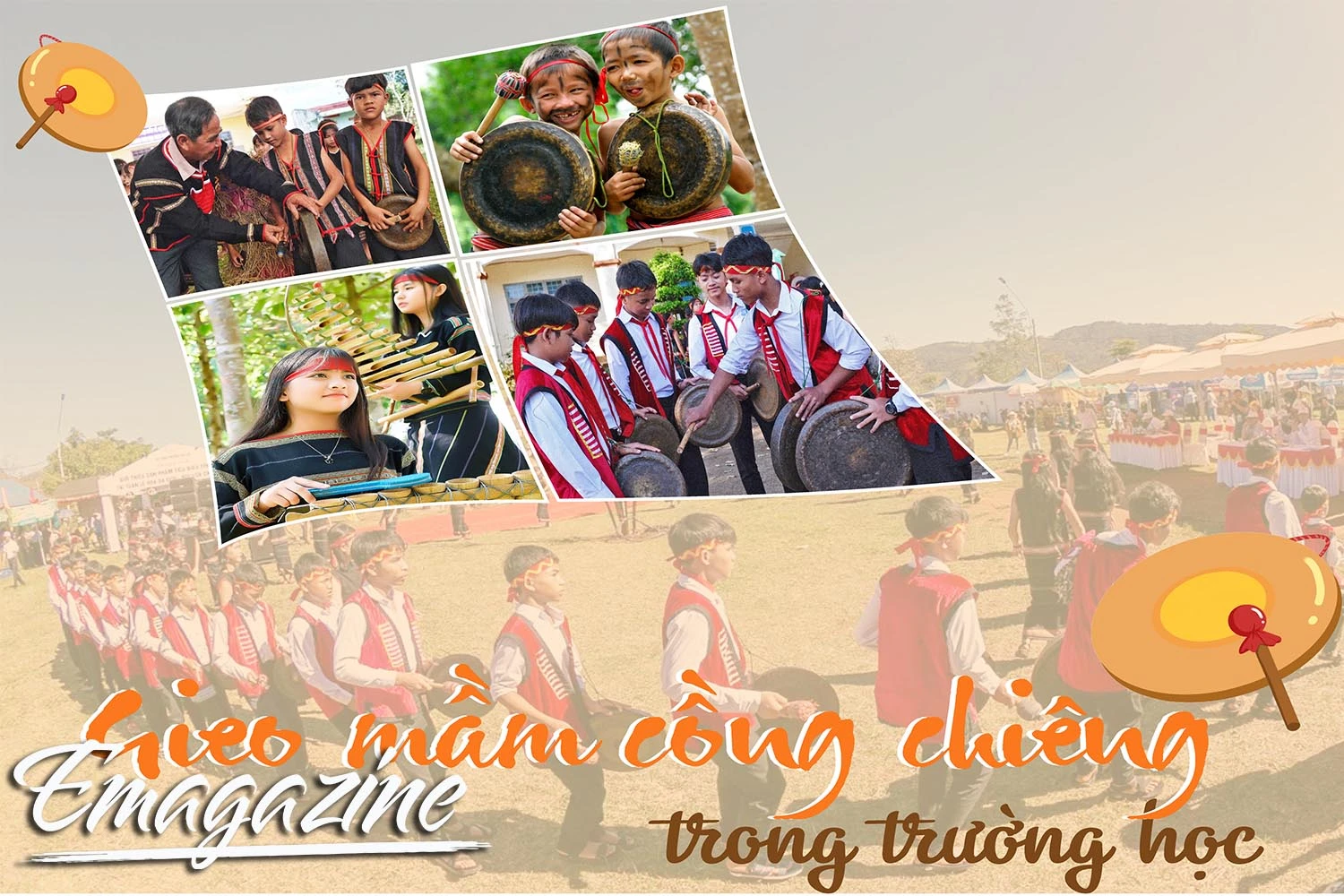 Gieo mầm cồng chiêng trong trường học