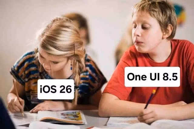 Một người dùng 'cà khịa' Samsung khi cho rằng công ty Hàn Quốc nên sao chép thiết kế iOS 26 vào One UI 8.5 trong tương lai