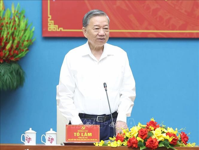 Tổng Bí thư Tô Lâm phát biểu chỉ đạo. Ảnh: Thống Nhất/TTXVN Tổng Bí thư Tô Lâm phát biểu chỉ đạo. Ảnh: Thống Nhất/TTXVN