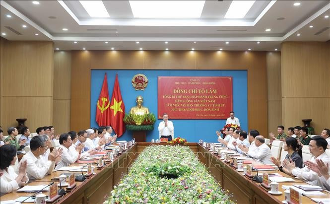 Tổng Bí thư Tô Lâm phát biểu chỉ đạo. Ảnh: Thống Nhất/TTXVN Tổng Bí thư Tô Lâm phát biểu chỉ đạo. Ảnh: Thống Nhất/TTXVN