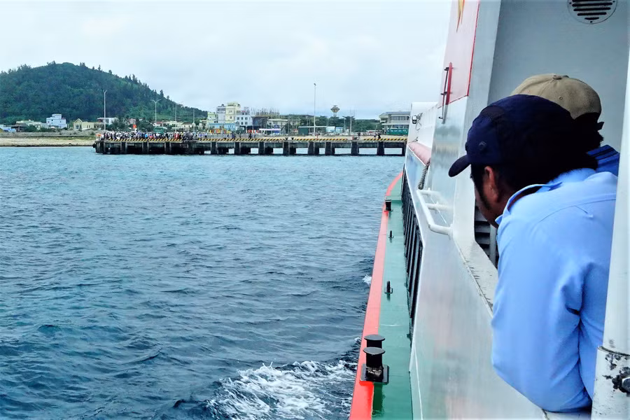 Cảng bến Đình của đặc khu Lý Sơn