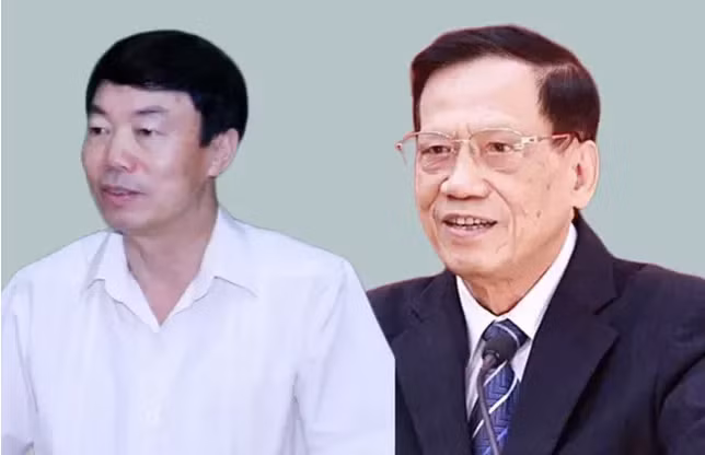 Ông Ngô Đức Vượng và Nguyễn Doãn Khánh, đều cựu Bí thư Tỉnh ủy Phú Thọ.