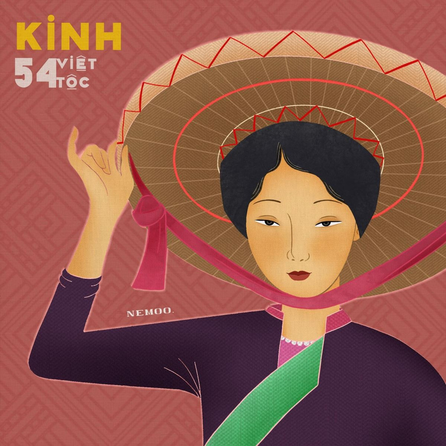 Kinh People - 1 work in the series 54 Viet Ethnic Groups. Người Kinh - 1 tác phẩm trong bộ 54 Việt Tộc.