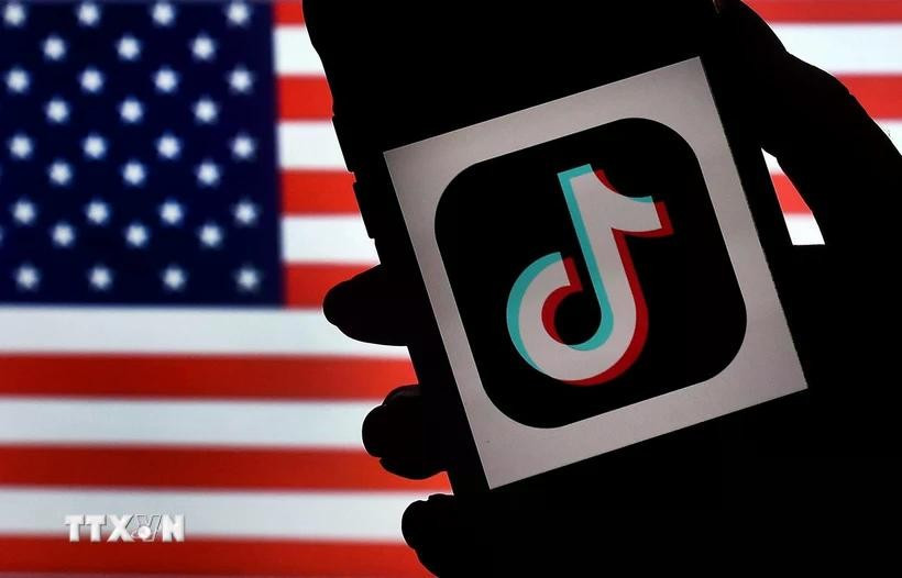 Biểu tượng TikTok trên màn hình điện thoại. (Ảnh: AFP/TTXVN) Biểu tượng TikTok trên màn hình điện thoại. (Ảnh: AFP/TTXVN)