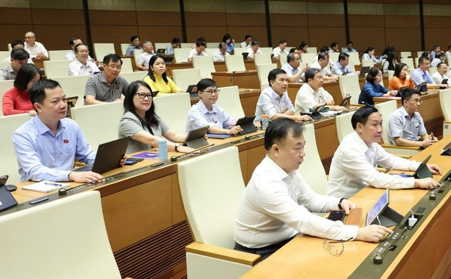 Quốc hội biểu quyết thông qua dự án luật. Ảnh: Như Ý Quốc hội biểu quyết thông qua dự án luật. Ảnh: Như Ý