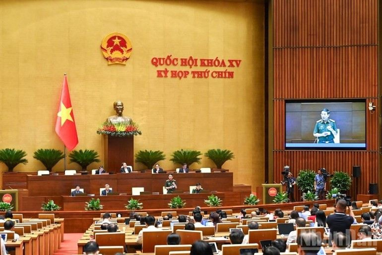 Quang cảnh phiên họp. (Ảnh: DUY LINH) Quang cảnh phiên họp. (Ảnh: DUY LINH)