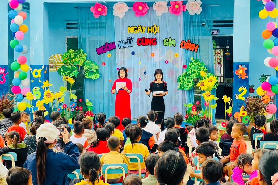 Ngày hội ngôn ngữ gia đình được tổ chức tại các trường mầm non trên địa bàn huyện Đak Đoa. Ảnh:T.D ngay-hoi-ngon-ngu-gia-dinh-duoc-to-chuc-tai-cac-truong-mam-non-tren-dia-ban-huyen-dak-doa-anh-td.jpg