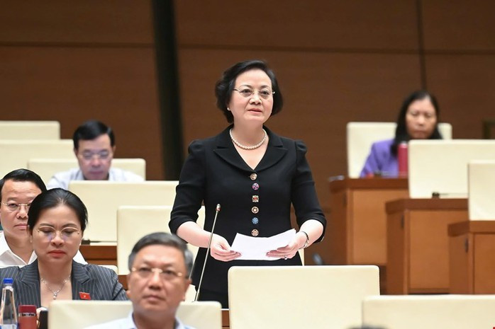 Bộ trưởng Bộ Nội vụ Phạm Thị Thanh Trà phát biểu. Ảnh: Phạm Thắng Bộ trưởng Bộ Nội vụ Phạm Thị Thanh Trà phát biểu. Ảnh: Phạm Thắng