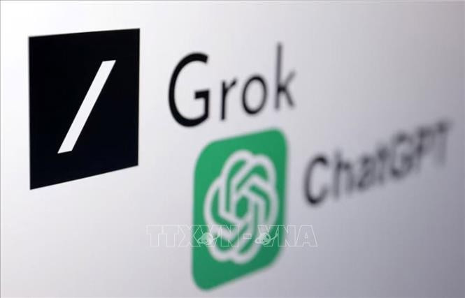 Biểu tượng Grok chatbot. Ảnh: REUTERS/TTXVN Biểu tượng Grok chatbot. Ảnh: REUTERS/TTXVN