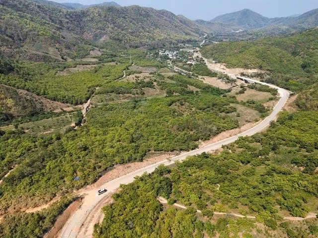 Tuyến đường mới đang thi công nối Ninh Thuận - Lâm Đồng qua H.Ninh Sơn và H.Đức Trọng