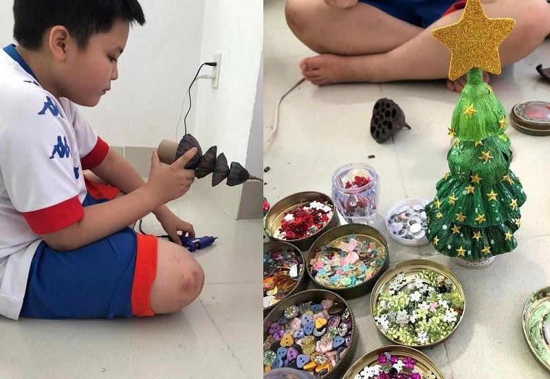 Chị lan tỏa tình yêu làm đồ tái chế đến thành viên nhí Chị lan tỏa tình yêu làm đồ tái chế đến thành viên nhí