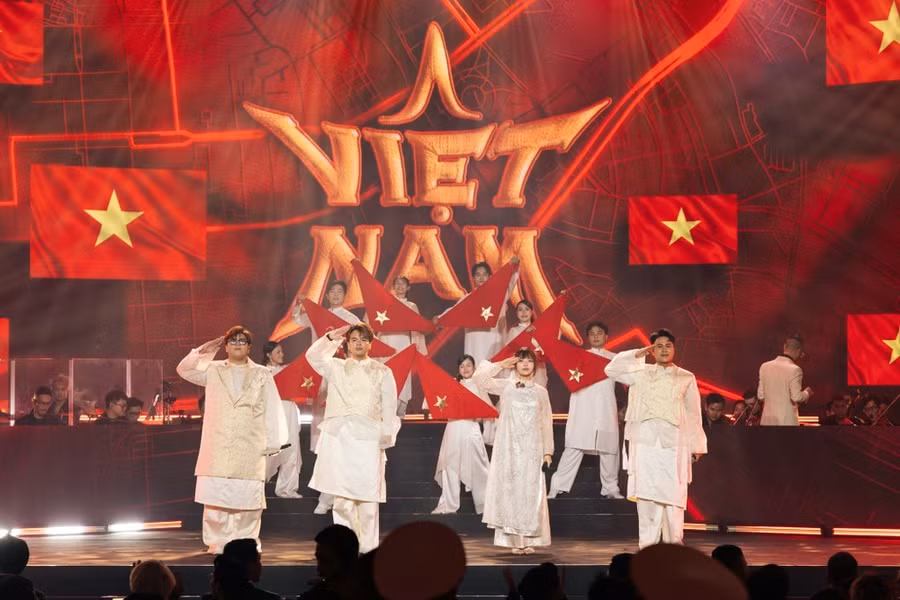 Tiết mục nghệ thuật tôn vinh niềm tự hào dân tộc trong chương trình