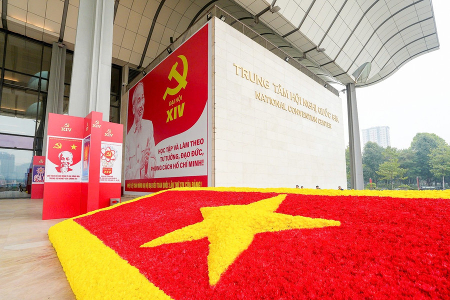 Trung tâm Hội nghị Quốc gia (Hà Nội) - nơi diễn ra Đại hội đại biểu toàn quốc lần thứ XIV của Đảng.