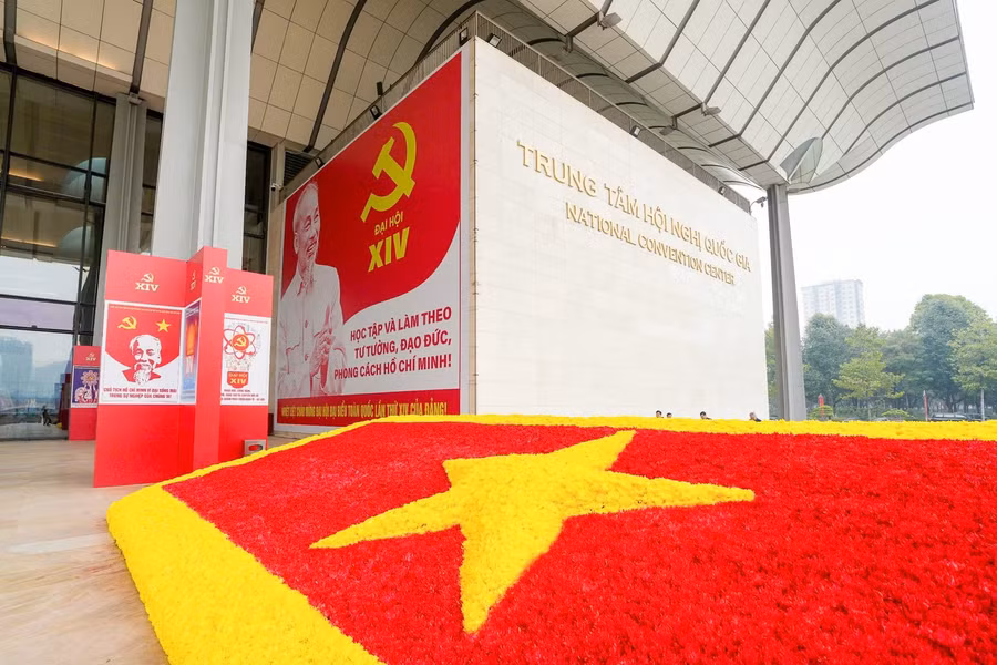 Trung tâm Hội nghị Quốc gia (Hà Nội) - nơi diễn ra Đại hội đại biểu toàn quốc lần thứ XIV của Đảng.