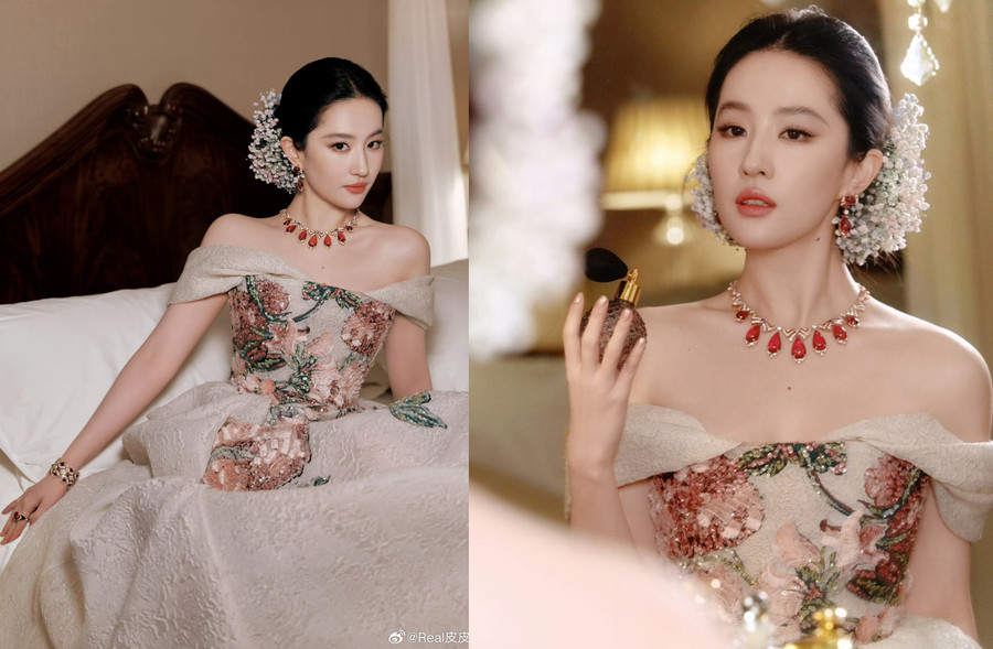 Dẫu vậy, Lưu Diệc Phi vẫn được ưu ái trở thành người kết thúc thảm đỏ, vị trí dành cho nhân vật khách mời có địa vị cao nhất. Năm 2024, tạp chí Vogue cũng dành sự trân trọng này cho thần tiên tỷ tỷ. luu-diec-phi9.jpg