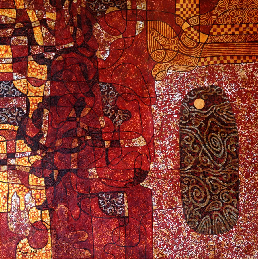 Một trong các tác phẩm tại triển lãm.