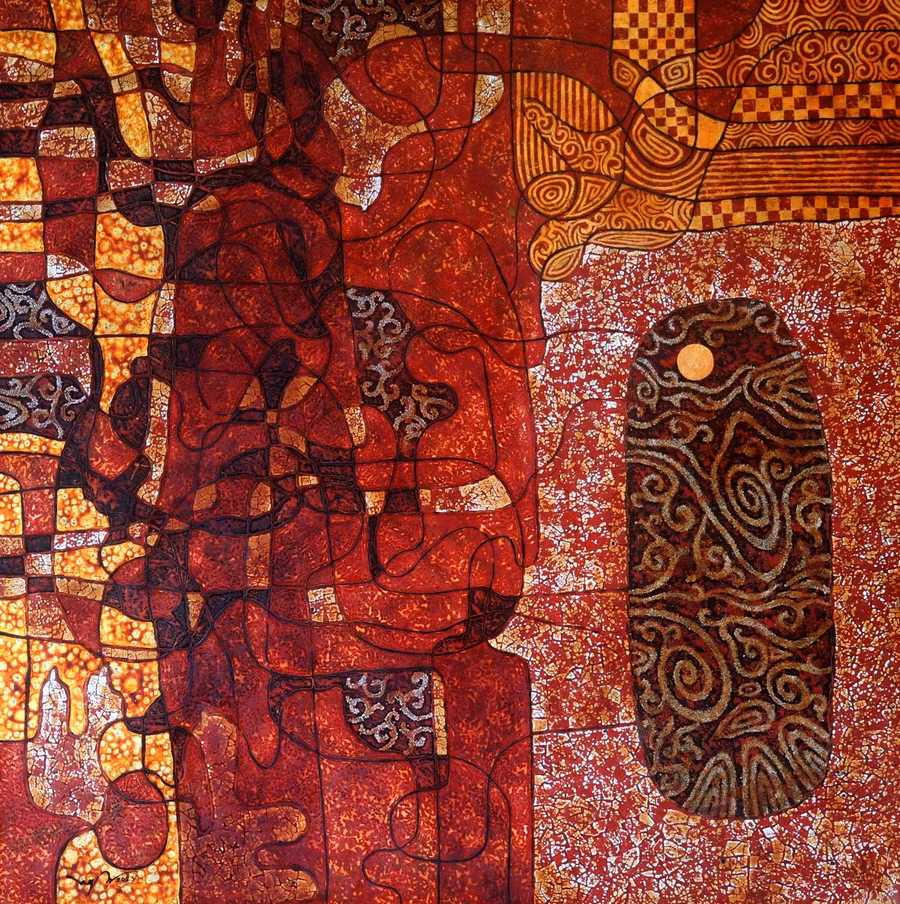 Một trong các tác phẩm tại triển lãm.