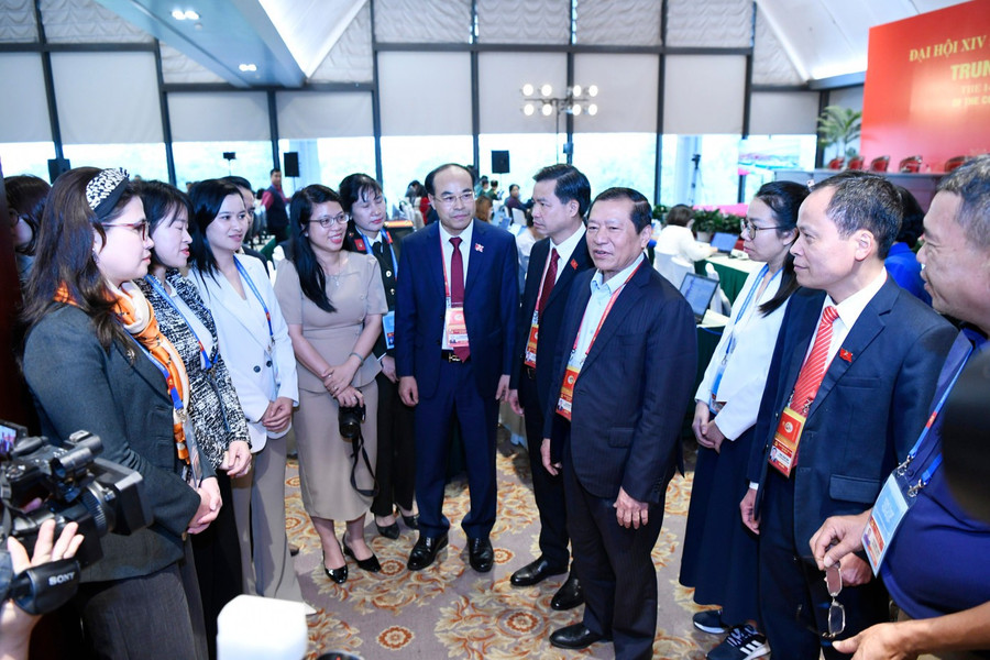 Ông Lại Xuân Môn - Ủy viên Trung ương Đảng, Phó Trưởng ban Thường trực Ban Tuyên giáo và Dân vận Trung ương, Giám đốc Trung tâm báo chí Đại hội XIV của Đảng.