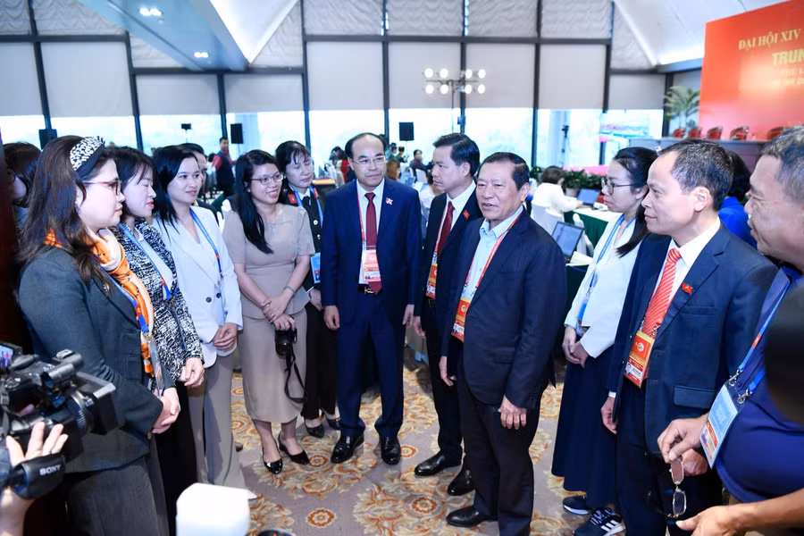 Ông Lại Xuân Môn - Ủy viên Trung ương Đảng, Phó Trưởng ban Thường trực Ban Tuyên giáo và Dân vận Trung ương, Giám đốc Trung tâm báo chí Đại hội XIV của Đảng.