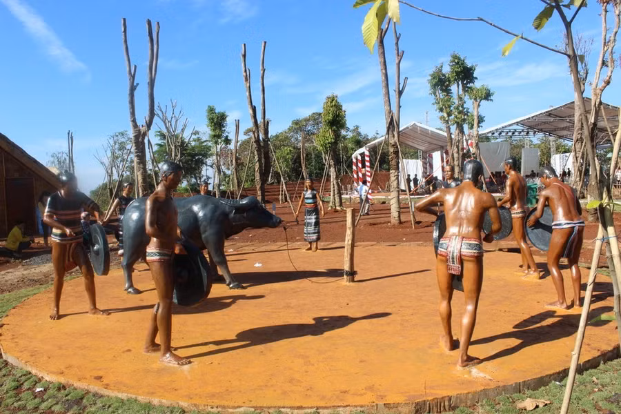 Một góc Khu bảo tồn văn hóa dân tộc S’tiêng sóc Bom Bo