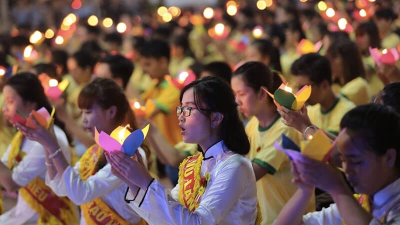 Lễ Vu lan - báo hiếu là truyền thống tốt đẹp của dân tộc Việt Nam. Ảnh: M.H Lễ Vu lan - báo hiếu là truyền thống tốt đẹp của dân tộc Việt Nam. Ảnh: M.H