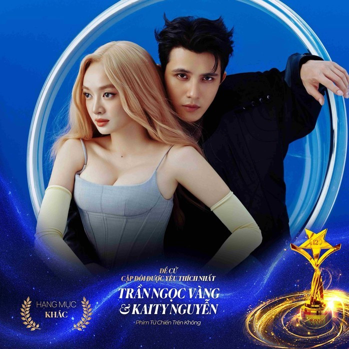 Đứng vị trí thứ 4 là Trần Ngọc Vàng và Kaity Nguyễn