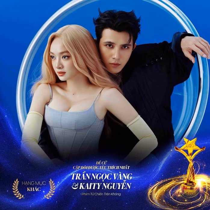 Đứng vị trí thứ 4 là Trần Ngọc Vàng và Kaity Nguyễn