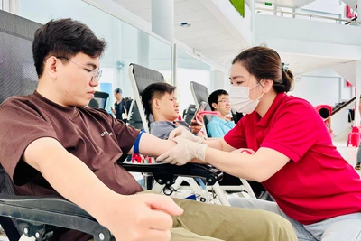 Đảm bảo nguồn máu phục vụ cấp cứu, điều trị cho bệnh nhân