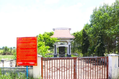 Xếp hạng di tích quốc gia Địa điểm tưởng niệm vụ thảm sát tại Tân Lập năm 1947. Ảnh: Ngọc Minh