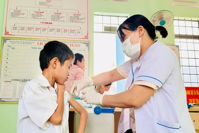 Gia Lai: Nhiều địa phương vượt chỉ tiêu trong Chiến dịch tiêm vắc xin phòng-chống dịch sởi