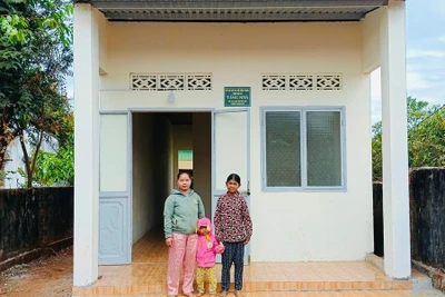 Đến nay, toàn huyện Đức Cơ có 109 căn nhà được hỗ trợ xóa nhà tạm, nhà dột nát đã hoàn thành. Ảnh: Như Kiên