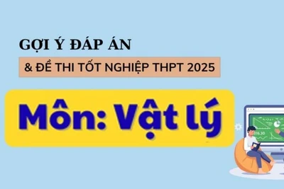 Đáp án đề thi môn Vật lý tốt nghiệp THPT 2025