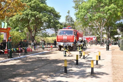 100 vận động viên dự Hội thao phòng cháy chữa cháy Quân đoàn 34