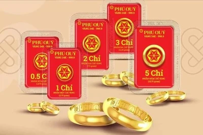 Giá vàng nhẫn sáng 24-11 tăng cao chỉ cách giá vàng SJC khoảng 400.000 đồng/lượng