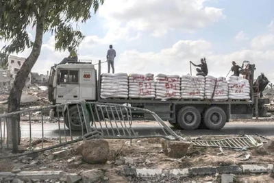 Hàng viện trợ Dải Gaza bị cướp bóc, Israel làm ngơ