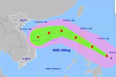 Bão Man-yi tiệm cận cấp siêu bão, di chuyển nhanh vào Biển Đông trong 48 giờ tới