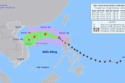 Bão Man-yi đi vào khu vực Bắc Biển Đông, trở thành bão số 9 trong năm