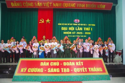 Đảng bộ Ban Chỉ huy Phòng thủ khu vực 4-Chư Prông tổ chức thành công Đại hội nhiệm kỳ 2025-2030