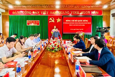 Bí thư Tỉnh ủy Gia Lai Hồ Quốc Dũng thăm, kiểm tra hoạt động tại xã Ia Grai