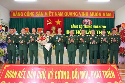 Trung đoàn 710 tổ chức thành công Đại hội Đảng bộ lần thứ V