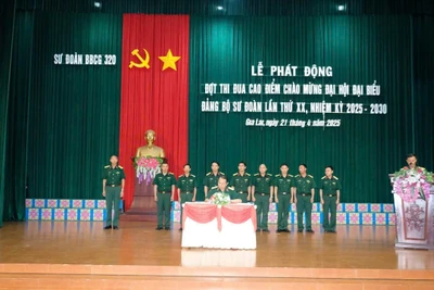 Sư đoàn 320 phát động đợt thi đua "50 ngày đêm lập công dâng Đảng"