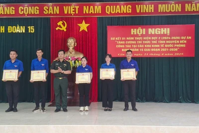 Binh đoàn 15 khen thưởng 5 trí thức trẻ tình nguyện
