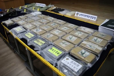 Hàn Quốc thu giữ lô ma túy lớn kỷ lục tương đương 341,7 triệu USD