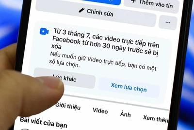 Facebook sẽ xóa video livestream tại Việt Nam sau 30 ngày