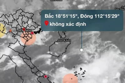Vùng áp thấp có khả năng mạnh lên thành bão số 1